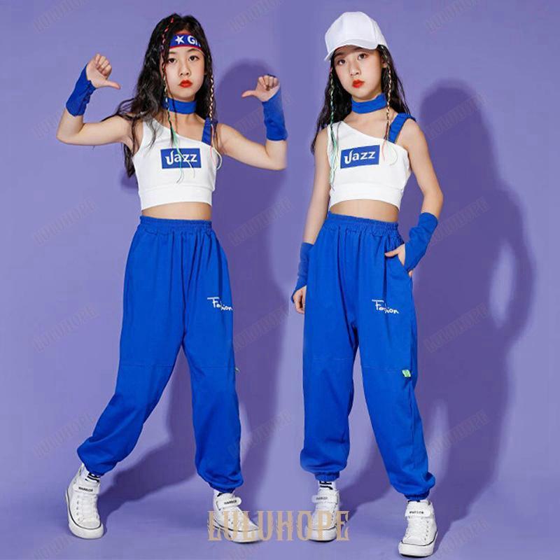 キッズダンス衣装 ヒップホップ HIPHOP セットアップ タンクトップ 半ズボン 長ズボン 子供 女の子 ガールズ ジャズダンス ステージ衣装 練習着 応援団 演出服｜bonecom2023｜02