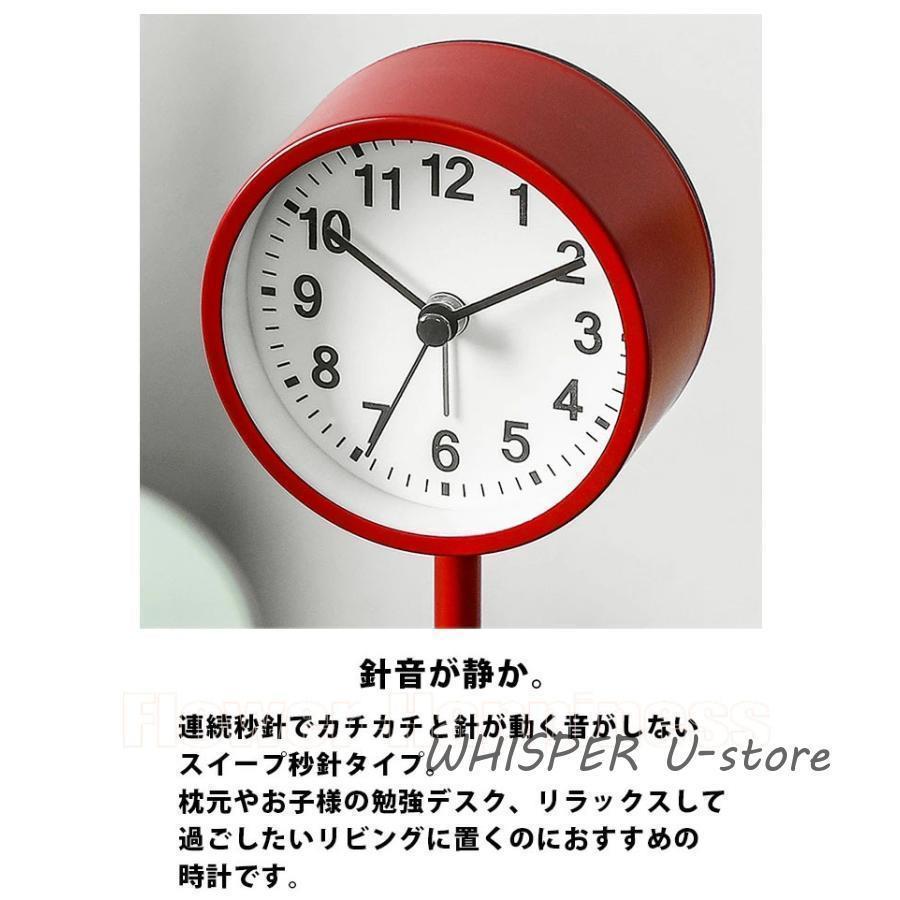 時計 おしゃれ 目覚まし時計 置き時計 卓上 時計 かわいい 置き型 北欧 インテリア 雑貨 シンプル ミニ 卓上 時計 置き型時計 インテリア時計 目覚まし 時計｜bonecom2023｜03