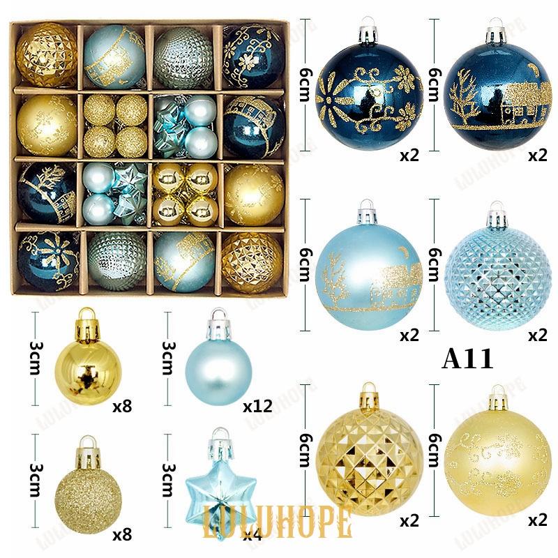 クリスマスツリー オーナメント 飾り ボール 44個入 北欧 クリスマスツリー オーナメント 飾り ボール 44個入 北欧