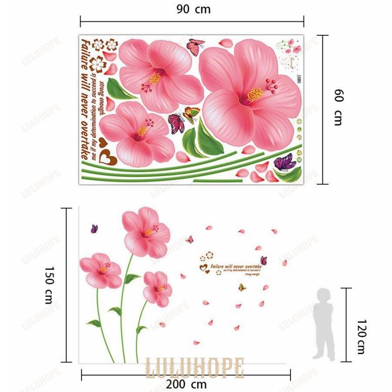 ウォールステッカー 花 ハイビスカス 壁紙シール 剥がせる 壁紙 部屋飾り 春 ウォールステッカー 大きいサイズ｜bonecom2023｜05