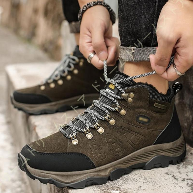 ハイキングシューズ 登山靴 スノーブーツ メンズ 厚底 ハイキングシューズ 登山靴 スノーブーツ メンズ 厚底