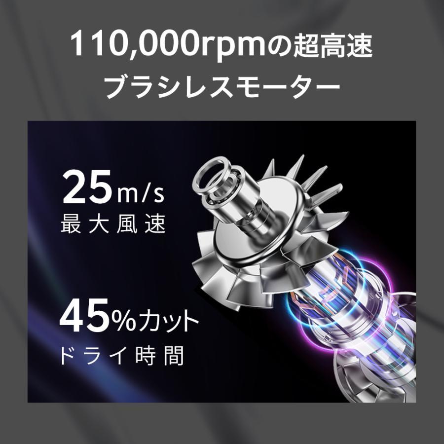 ヘアドライヤー 低温速乾 マイナスイオン 1300W 最大風速25m/s 大風量