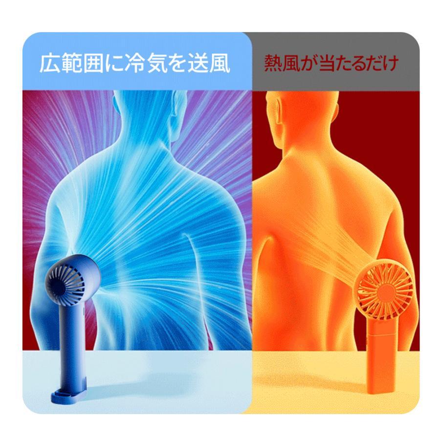 「-26℃瞬間冷却」ハンディファン 冷却プレート付  Max10時間連続  扇風機 小型  ハンディ扇風機 手持ち扇風機 卓上 3段階風量調節 充電式 静音 軽量 | ブランド登録なし | 08