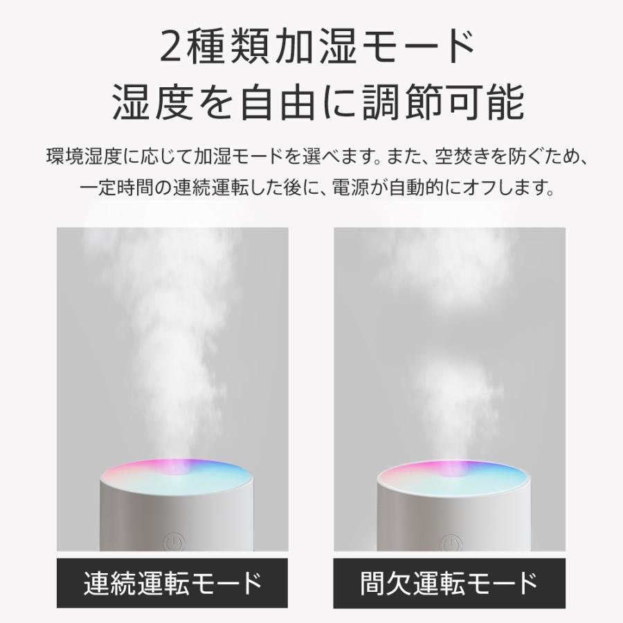 卓上加湿器 X06 空気清浄機 超音波除菌 LEDムードライト アロマ対応 350ml大容量タンク ナノミスト コンパクト 4カラー 水漏れ防止 省エネ 空気清浄 乾燥対策 | ブランド登録なし | 11