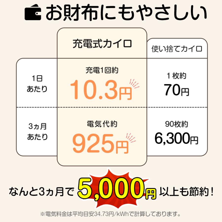 充電式 カイロ  6800mAh大容量 3段温度調節 LED表示パネル付き モバイルバッテリー 3秒速熱 電気カイロ かわいい 繰り返し 使える 最高60℃ USB充電 | ブランド登録なし | 11