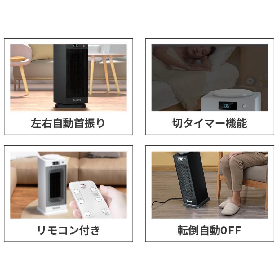 セラミックヒーター人感センサー 2秒速暖 首振り 温度調節可能 電気