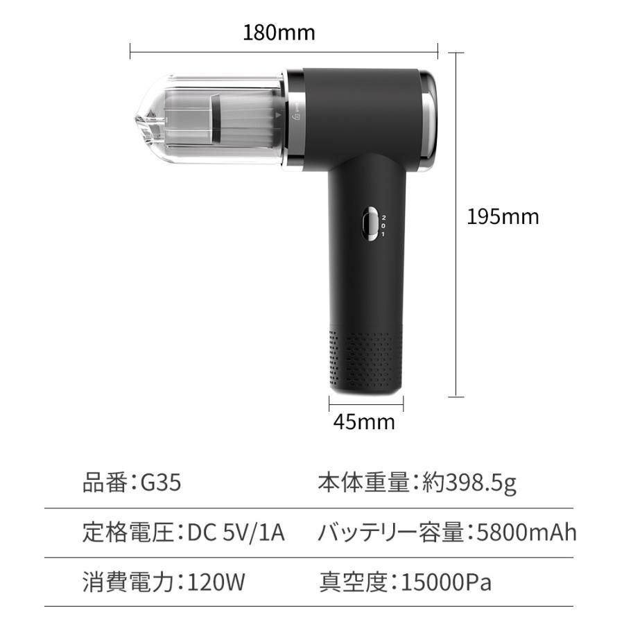 ハンディクリーナー ハンディ掃除機 15000PA強力 車用掃除機 車 小型
