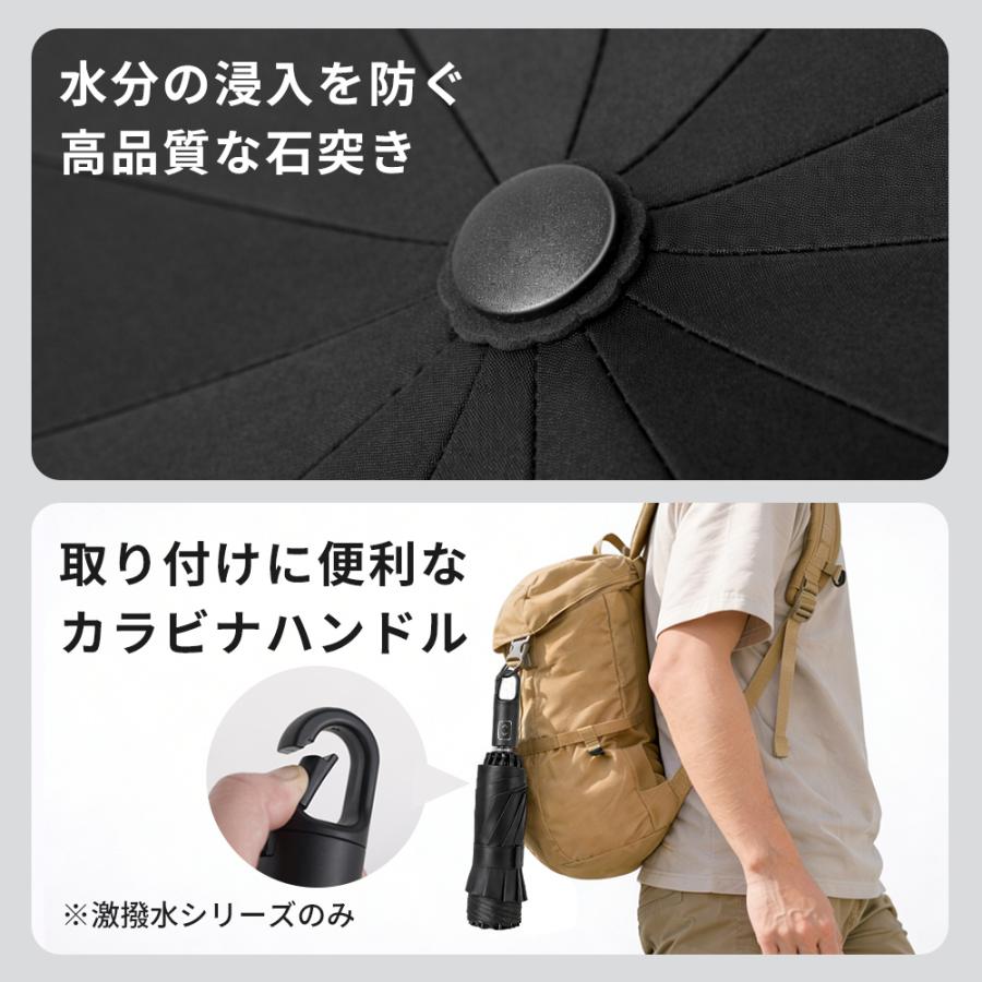 折りたたみ傘 日傘 傘 折畳み傘 24本骨 激撥水 自動開閉 ワンタッチ 晴雨兼用 完全遮光 100%UVカット 109cm大判 高耐風設計 逆折り 速乾 雨傘 台風 ゲリラ豪雨 | ブランド登録なし | 19