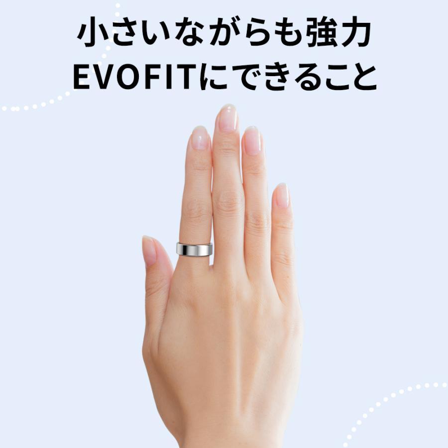 evofit スマートリング 24時間健康管理 大容量バッテリー 最大12日連続稼動 睡眠分析 運動計測 血中酸素濃度 高精度 IP68完全防水 USB充電式 iPhone/Android対応 |  | 08