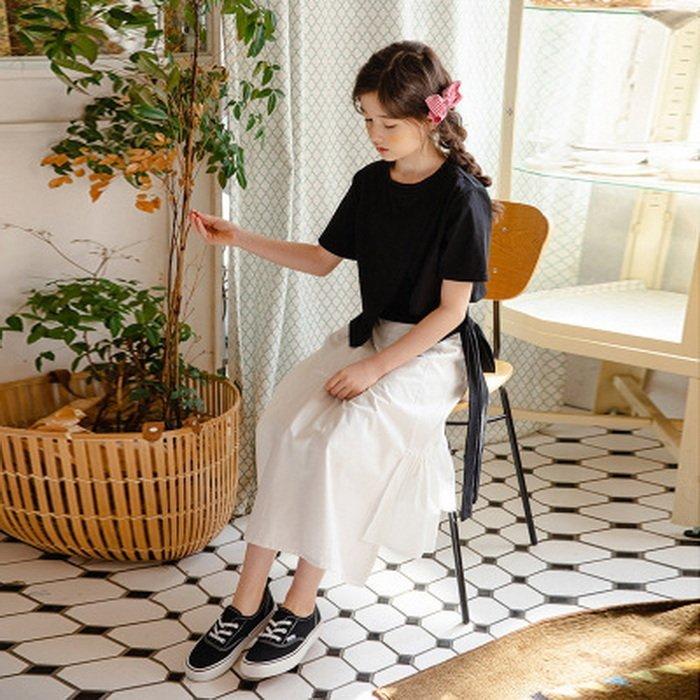 Tシャツ スカート 子供服 上下セット 子ども服 半袖 セットアップ セットアップ 2点セット 涼しい 女の子 夏服 夏 子供服 不規則 全品送料0円