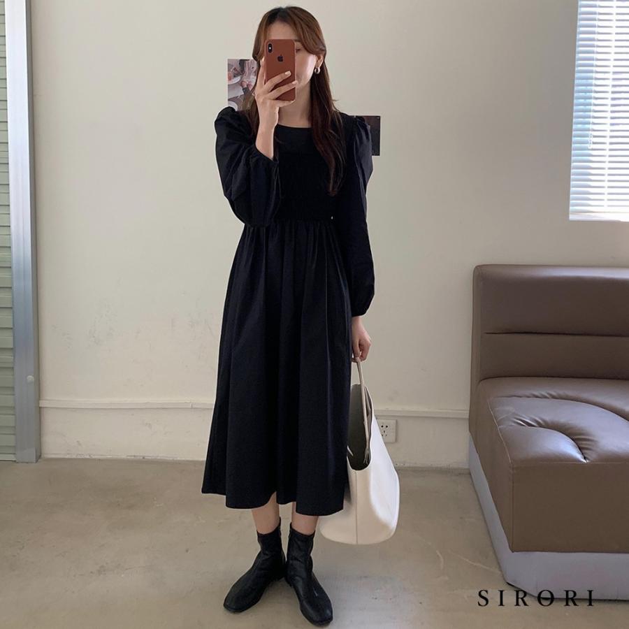 ワンピース レディース 冬 二次会 代30代40代 着痩せ 同窓会 ロング ゆったり オシャレ 冬着痩せ 体型カバー 長袖 春 韓国風 同窓会 通勤 ロング丈 呼ばれ 半 Bong Sup 通販 Yahoo ショッピング