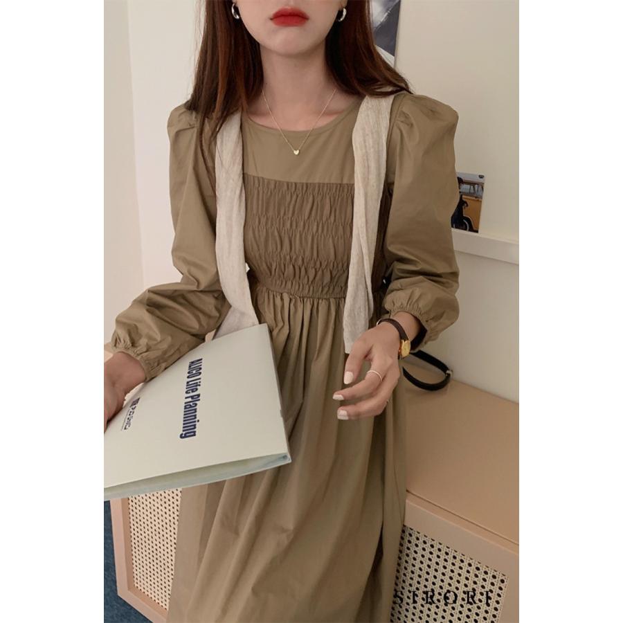 ワンピース レディース 冬 二次会 代30代40代 着痩せ 同窓会 ロング ゆったり オシャレ 冬着痩せ 体型カバー 長袖 春 韓国風 同窓会 通勤 ロング丈 呼ばれ 半 Bong Sup 通販 Yahoo ショッピング