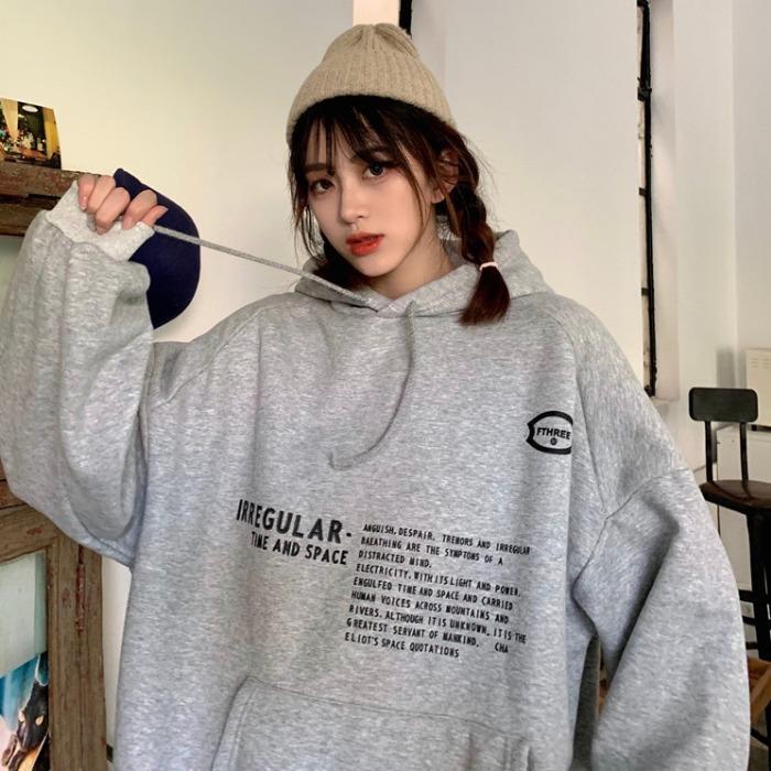 パーカー レディース 韓国 人気 薄手 ぶかぶか 代 ゆったり かわいい 秋冬 きれいめ 着痩せ 長袖 おしゃれ 秋 オーバーサイズ 可愛い トップス レディースパー Off