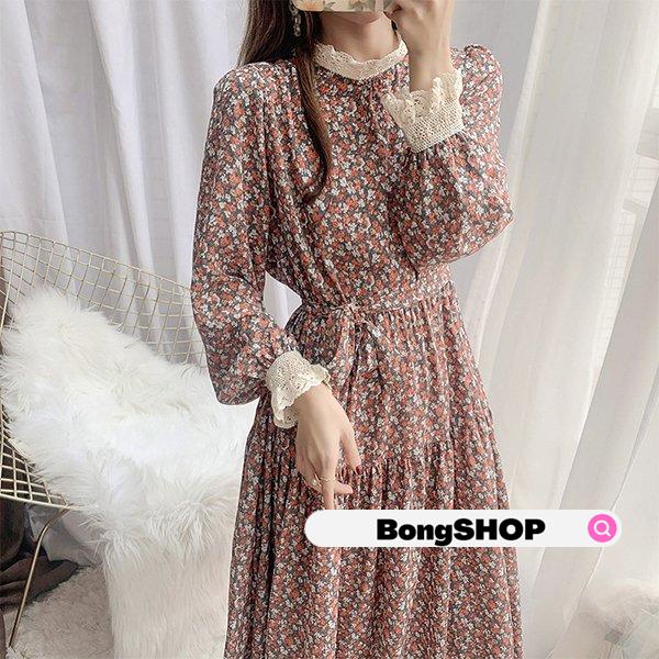 最大 Offクーポン ワンピース レディース 秋 冬 40代 代 きれいめ 長袖ワンピース 花柄ワンピース ロング丈 マキシワンピース 上品 大きいサイズ おしゃれ 着痩せ 通勤 Ol 新品