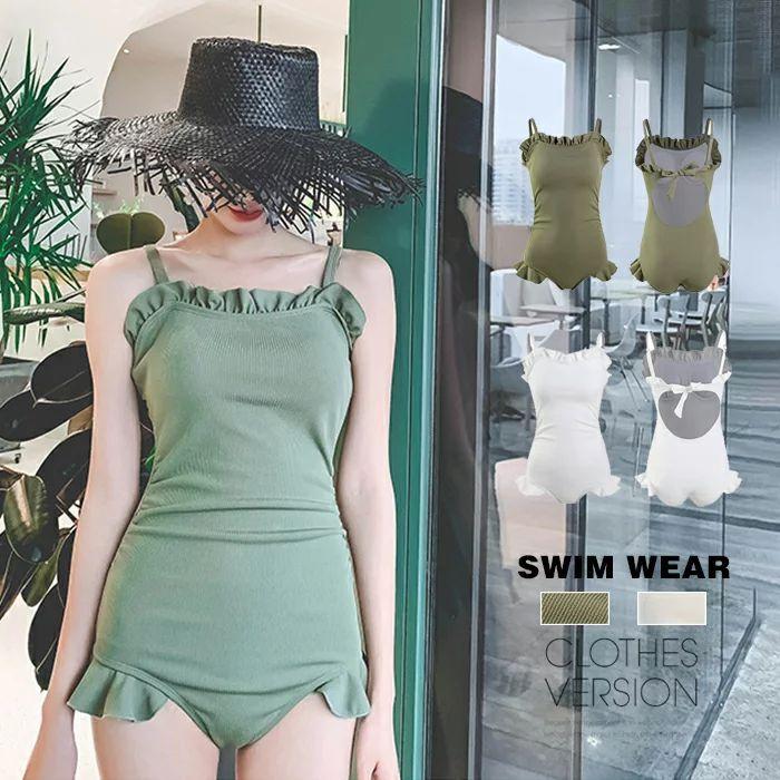 新作 レディース 水着 一体型 ラッシュガード お腹 カバーアップ 女性用 大人 夏 バックシャン 可愛い 上品 シンプル オシャレ オトナ女子 ミセス ビーチや