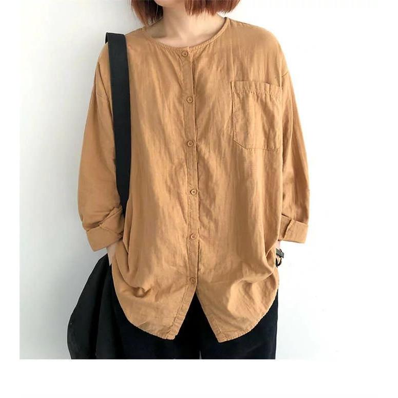 シャツ レディース 長袖 ダブルガーゼ クルーネック ブラウス 綿100% シャツ ガーゼ シンプル カットソー トップス 通勤 オフィス ビジネス チュニック ゆったり :m220511423130:BongSHOP - 通販 - Yahoo!ショッピング シャツ レディース 長袖 ダブルガーゼ クルーネック ブラウス 綿100% シャツ ガーゼ シンプル カットソー トップス 通勤 オフィス ビジネス チュニック ゆったり :m220511423130:BongSHOP - 通販 - Yahoo!ショッピング