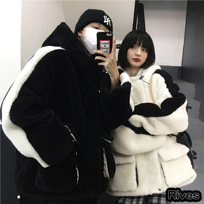 ボアジャケット メンズ ボアパーカー レディース 冬 ボアブルゾン 韓国ファッション 楽天ファッション 代 韓国ストリート ストリート系 韓国 M Bongshop 通販 Yahoo ショッピング