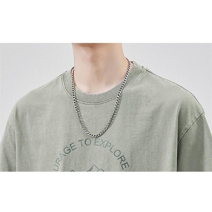 「お買い物マラソン」カットソー メンズ シャツ カットソー Tシャツ ロンＴTシャツ メンズ 半袖 夏服 綿 ビッグt グラデーション カットソー カジュアル ゆった｜bongsup｜18