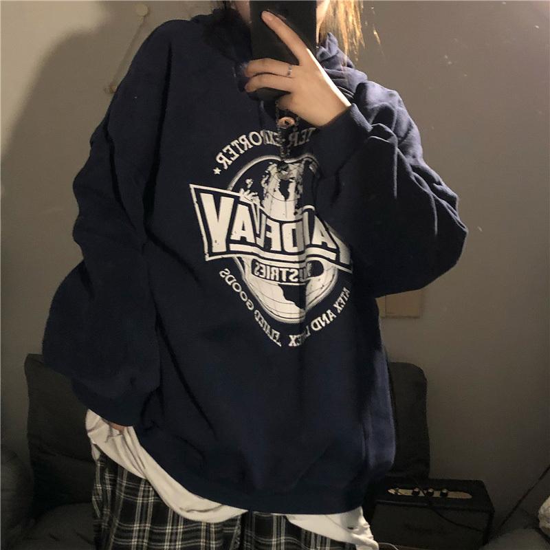 パーカー レディース 合わせやすい レディースパーカー 秋 可愛い 韓国 裏起毛 スウィート シンプル ルーズ シンプルルーズ 長袖 週間売れ筋