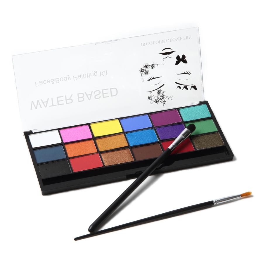 Worldcosmetics365 フェイスペイント 18色 安全 ボディペイント アート