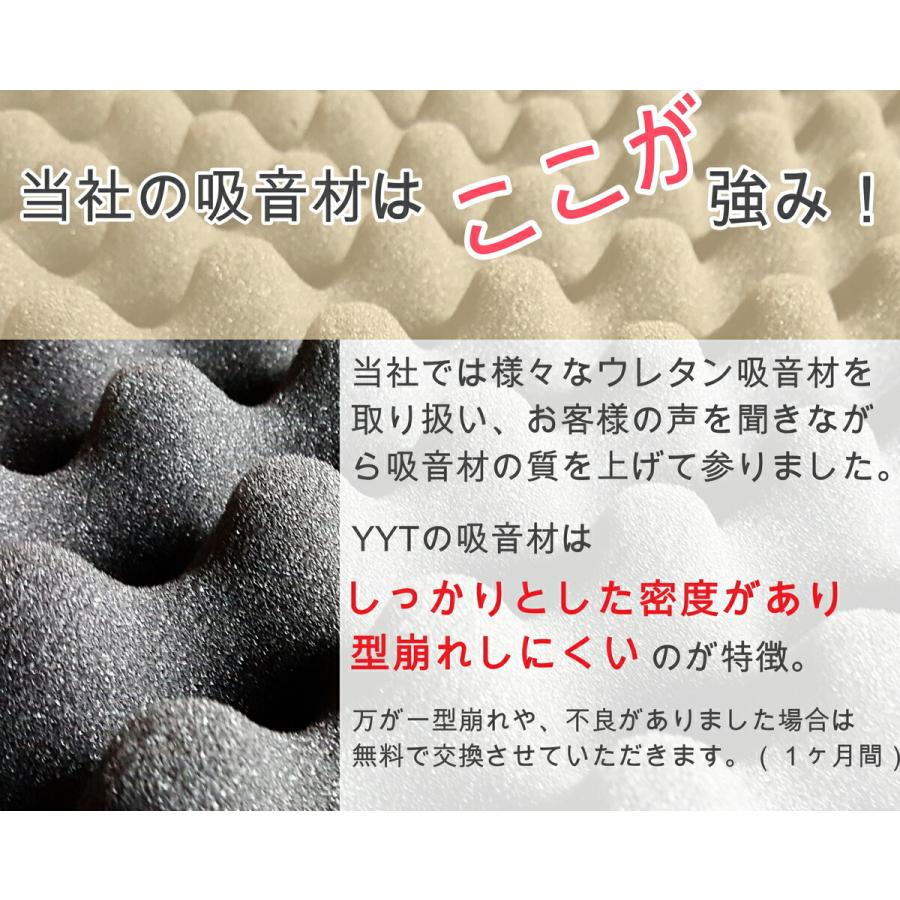 吸音材 4cm厚 48枚セット 厚手 50cm×50cm 波型 ウレタンフォーム 吸音材 4cm厚 48枚セット 厚手 50cm×50cm 波型 ウレタンフォーム