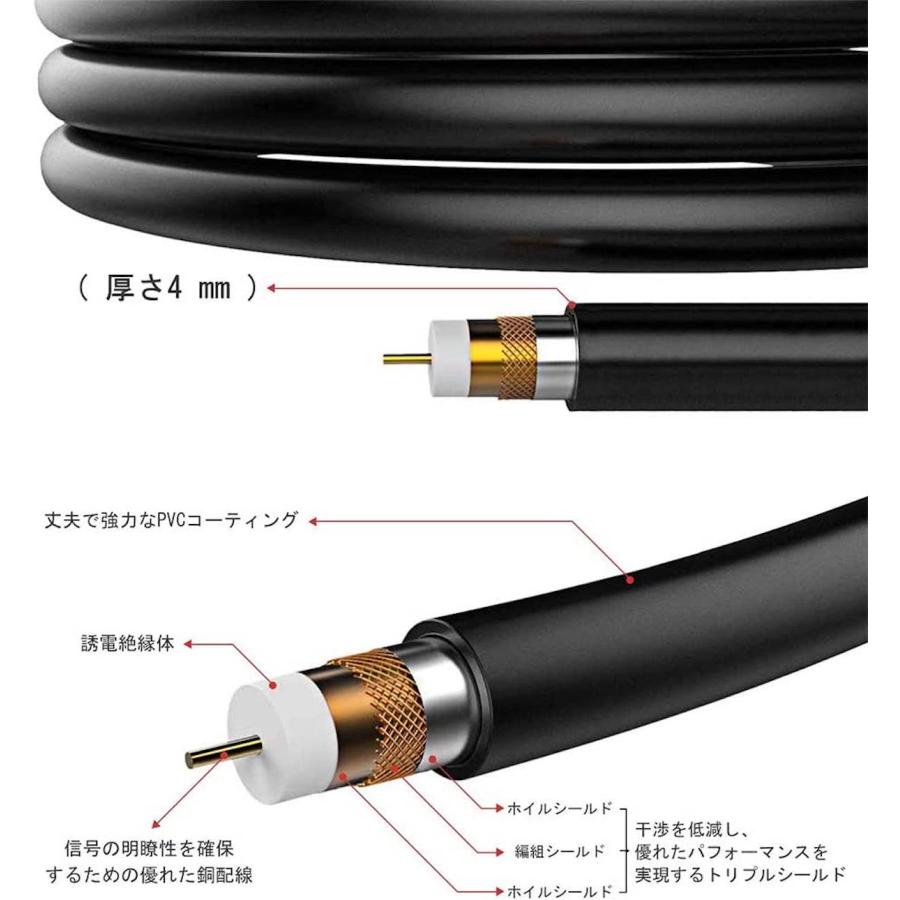 室内アンテナ HDTVアンテナ 120KM受信範囲 信号ブースター付き UHF VHF対応 全種類テレビ対応 5ｍケーブル｜bonguri｜04