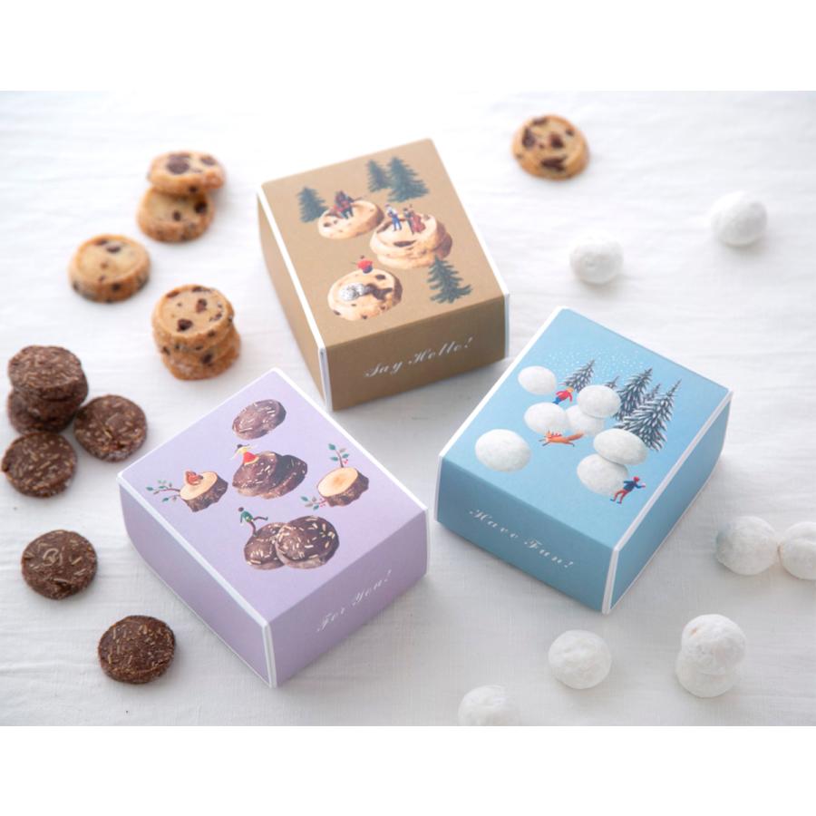プチギフト スノーボール 人気の贈り物が大集合 6個以上で送料無料 お菓子 クッキー サブレ 箱入り バレンタイン お返し ギフトウエディング チョコレート かわいい ホワイトデー