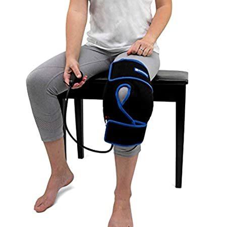【高額売筋】 Cold Therapy Knee Ice Wrap with Compression and 2 Ice Gel Packs - Essential 膝用