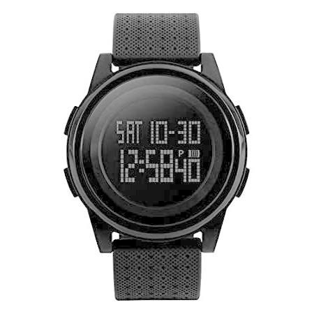 最新の激安 防水 超薄型 電子デジタルウォッチ LED スポーツウォッチ アウトドア ブラック メンズ レディース 腕時計 クロノグラフ 腕時計
