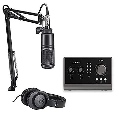 Audio-Technica AT2020 最大88％オフ Studio Microphone Pack ID14 Bundle with 【79%OFF!】 MKII Audient