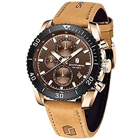 数量限定価格!! Men's Watches 100M Waterproof Chronograph Wristwatch Men's Quartz Watch Cal 腕時計