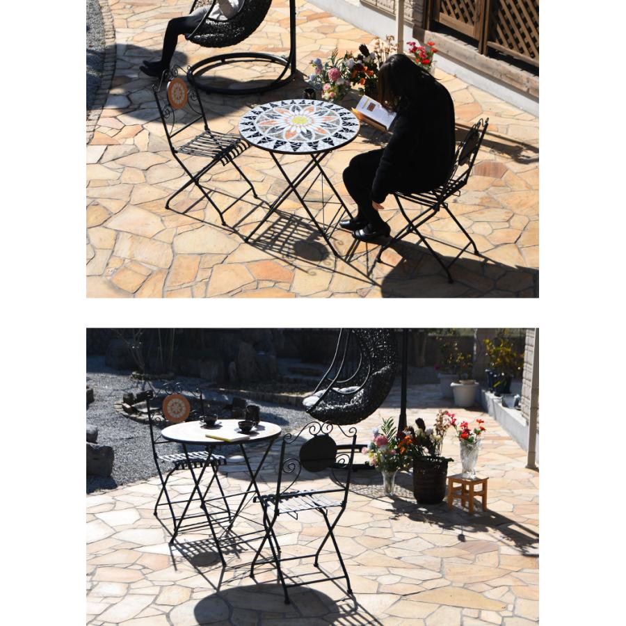 2/21＆2/22 20%OFF】ガーデンテーブル 雨ざらし タイルテーブル