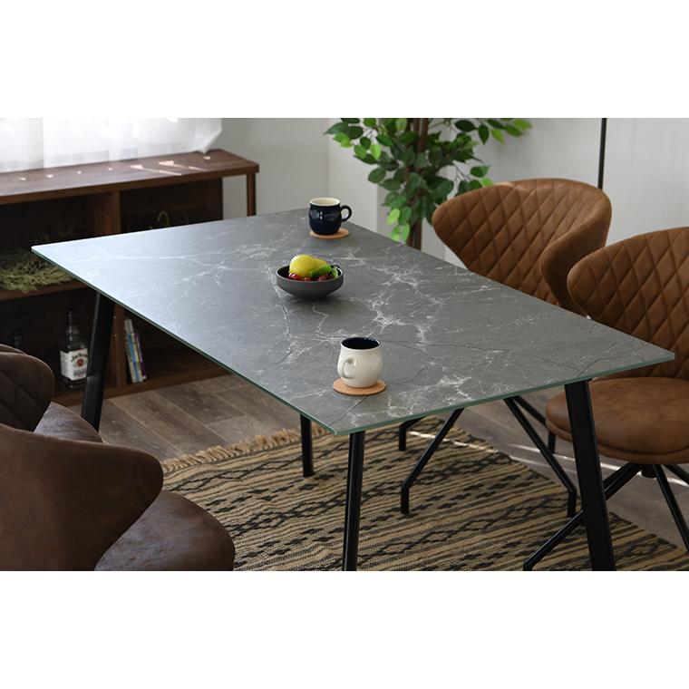 ダイニングテーブル ダイニングガラステーブル 大理石柄 テーブル 4人