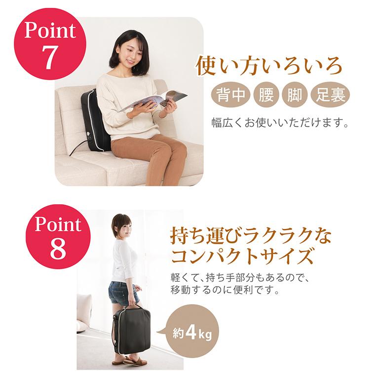 コメリ ルルド マッサージ クッション ミニ 公式 マッサージクッション