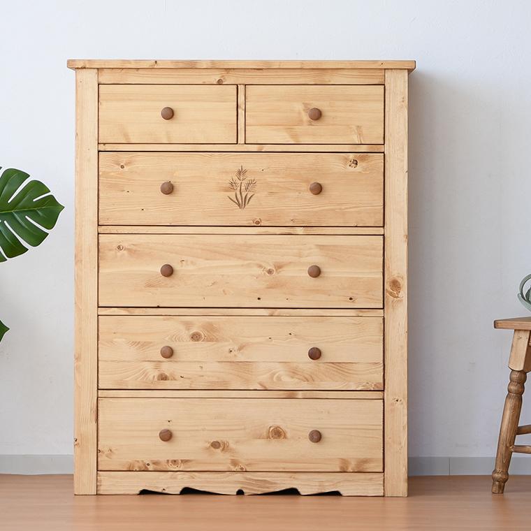 パインのハイチェスト