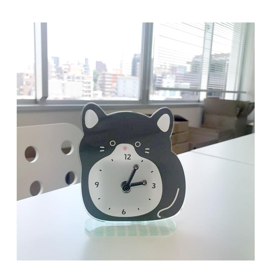置き時計 送料無料 アクリル 卓上のミニ猫 雑貨 卓上時計 時計 無音時計 静音 かわいい オシャレ ネコ ミニ時計 Ac Minicat インテリア雑貨店 Bonitashop 通販 Yahoo ショッピング