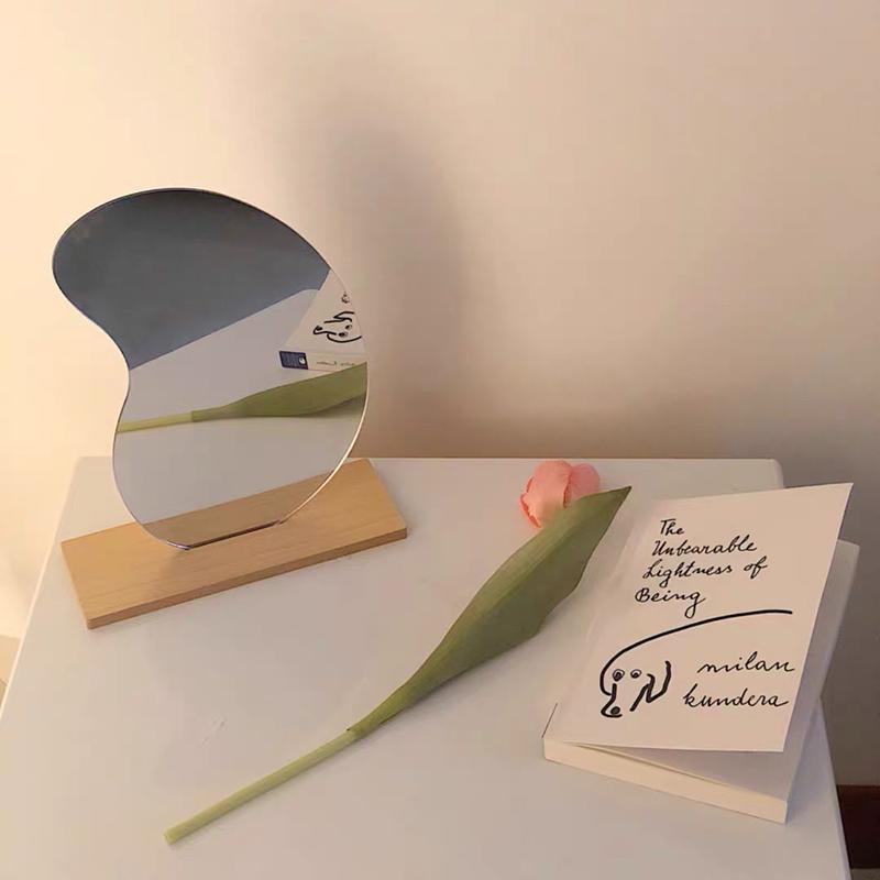 インスタ映え ミラー お豆ミラー かわいいミラー 韓国インテリア スタンドミラー 卓上ミラ 鏡 アンティーク おしゃれ プレゼント インスタ映え Bean Mirror Bean Mirror インテリア雑貨店 Bonitashop 通販 Yahoo ショッピング