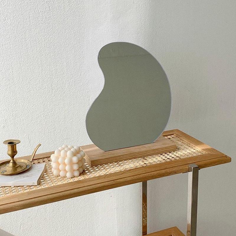 インスタ映え ミラー お豆ミラー かわいいミラー 韓国インテリア スタンドミラー 卓上ミラ 鏡 アンティーク おしゃれ プレゼント インスタ映え Bean Mirror Bean Mirror インテリア雑貨店 Bonitashop 通販 Yahoo ショッピング