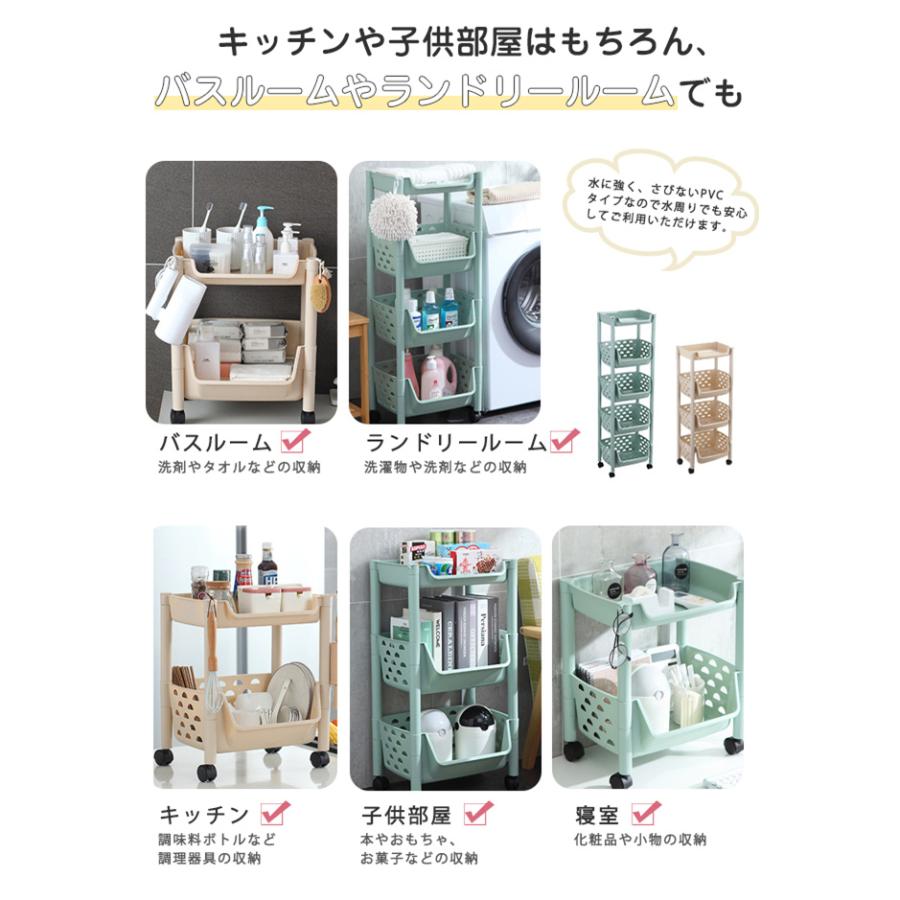 即納 ワゴン キャスター付き 3段 スリム プラスチック 収納ランク 野菜ストッカー バスケットラック 収納棚 Tw7p0 2 ボニート 通販 Yahoo ショッピング