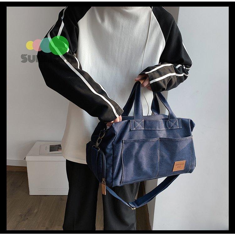 ショルダーバッグ メンズ 斜めがけ メッセンジャーバッグ 大きめ デニムバッグ ショルダー 男性 かばん 大容量 スポーツ 旅行 ポケット 多い 楽ギフ のし宛書