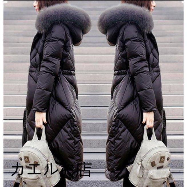定番の中古商品 ロング丈 ダウンコート 軽量 レディース ダウンジャケット フー 防寒 冬 アウターファー フード ロング丈 ダウンコート 軽量 レディース ダウンジャケット コート アウター