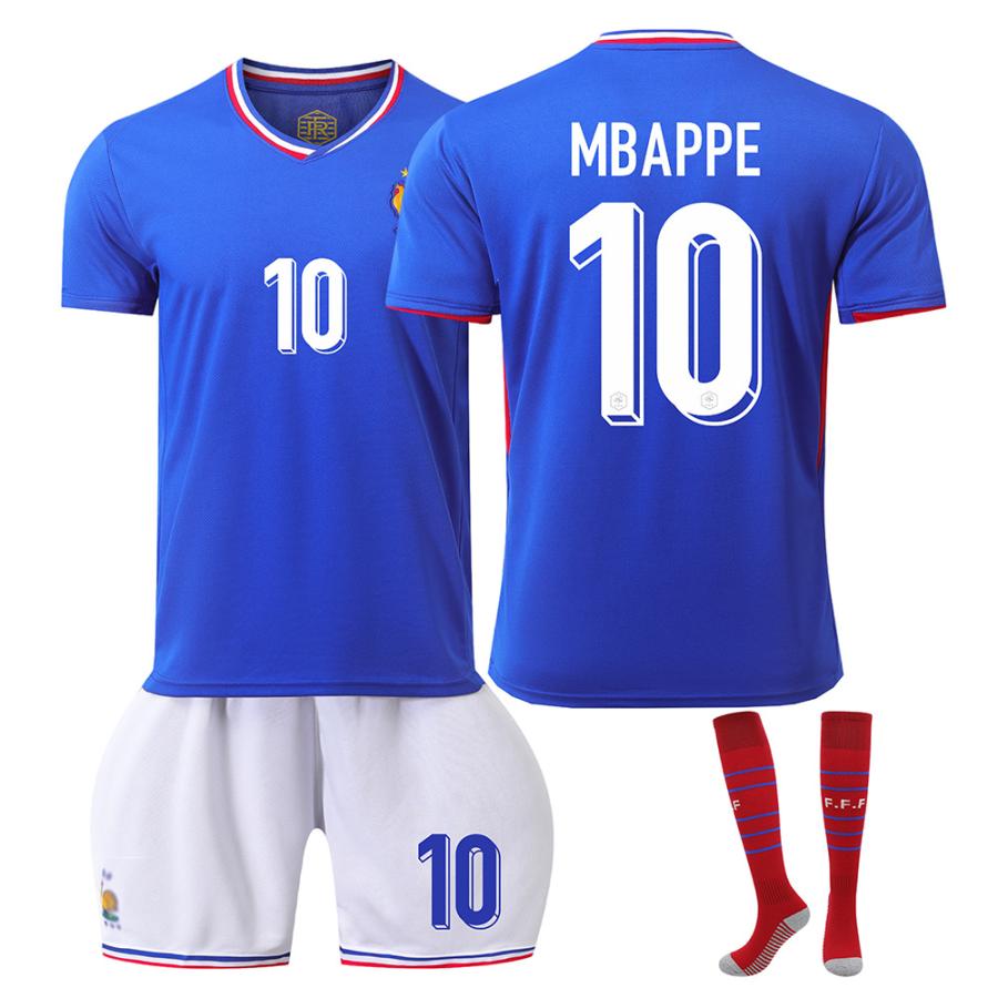 サッカーウェア 2024欧州カップフランス代表ユニホーム10番ム サッカーウェア 2024欧州カップフランス代表ユニホーム10番ム