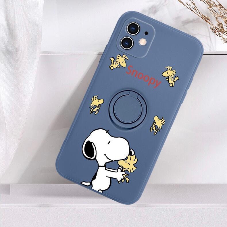 スヌーピー リング付き ストラップ付き Snoopy iphone15 スマホケース 携帯ケース 全機種対応 ソフト シリコン 全面保護 耐衝撃 スマホカバー 13mini ケース｜bonjia｜02