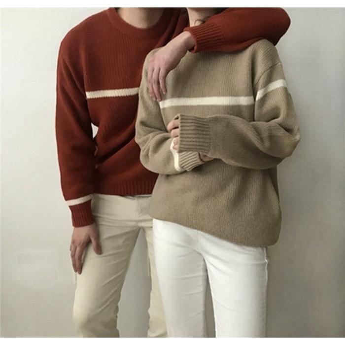 二枚で送料無料 ペアルック セーター ニット 男女セット シンプル トップス ボーター メンズ レディース 寝巻き 防寒 長袖 あったか 秋冬 ギフト Ykp013 ボンジーア 通販 Yahoo ショッピング