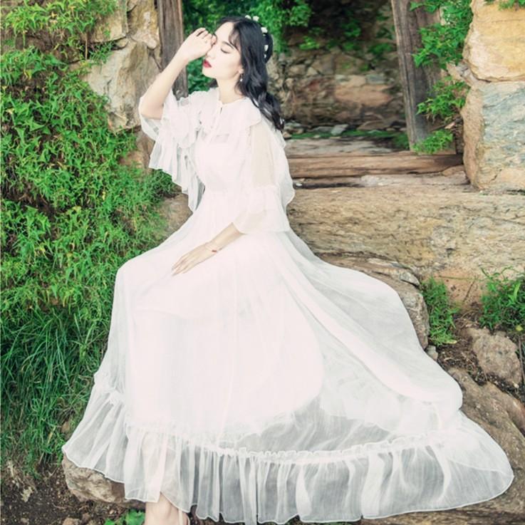 夏新作マキシ丈ワンピース 白 レディースサマードレス ノースリーブ Aラインワンピ 夏 レディース Y ボンジーア 通販 Yahoo ショッピング