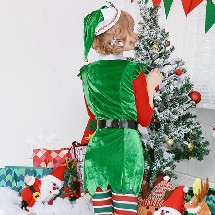 サンタ コスプレ クリスマスツリー レディース クリスマス 衣装 緑 グリーン 長袖 ワンピース 帽子 4点セット コスチューム Y50 791 ボンジーア 通販 Yahoo ショッピング