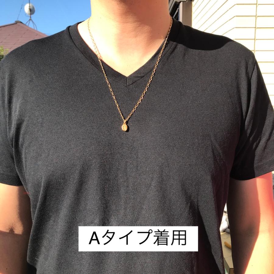 18金 メンズネックレス ペンダント コーヒー豆 : BonjourJewelrys 