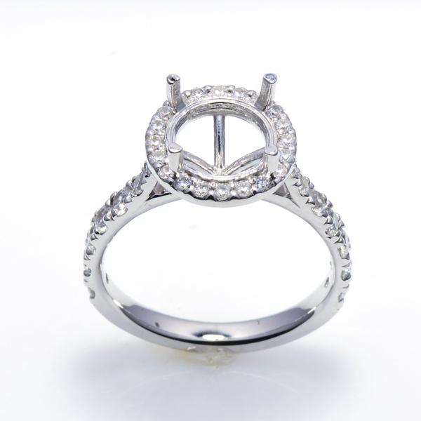 ジュエリーリフォーム　リメイク　2.0ｃｔ用ダイヤモンド枠　メレダイヤモンド　0.7ｃｔ　