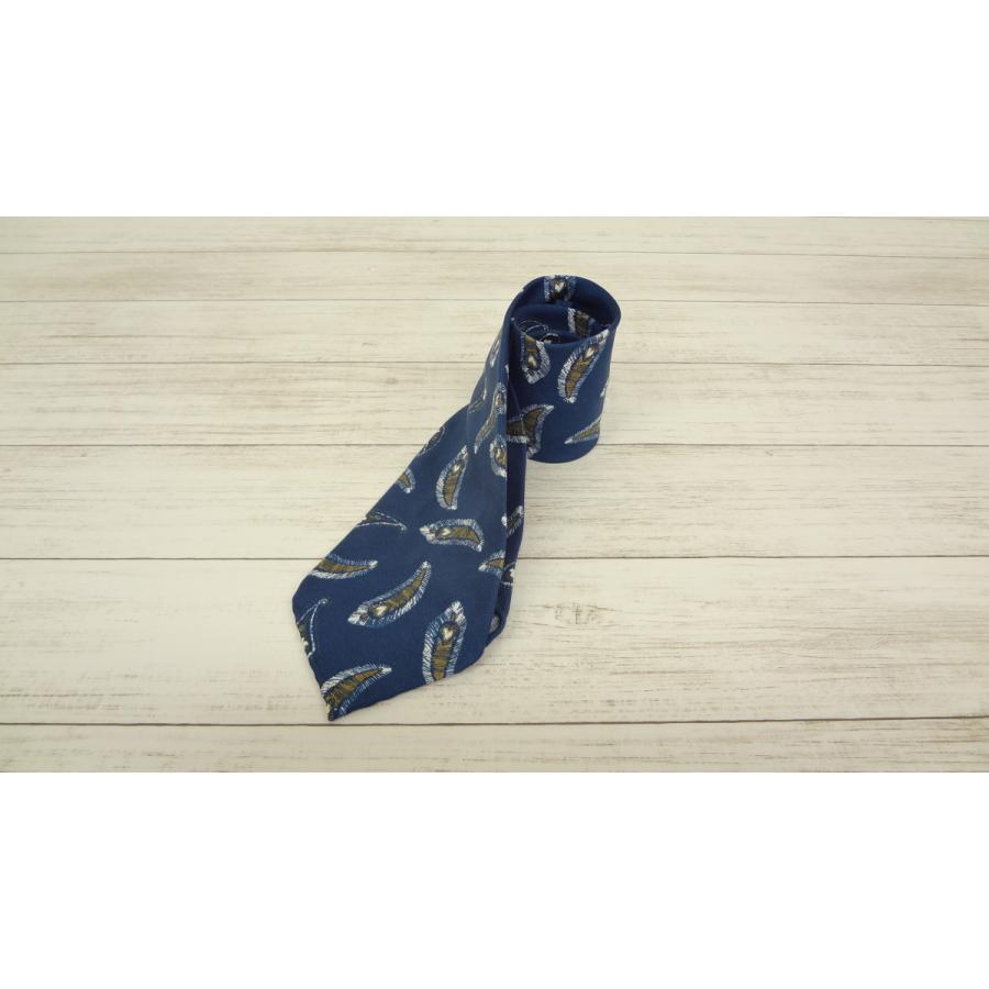 新品 フマガリ Fumagalli ネクタイ ペーズリー ネイビー イタリア製 特価品！！ Fumagalli（フマガリ）（フマガッリ）ブルー