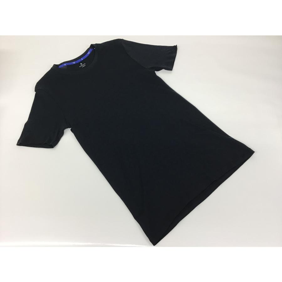 LANVIN　en Bleu インナーTシャツ　クルーネック　Mサイズ　ブラック｜bonmatiere0809｜03